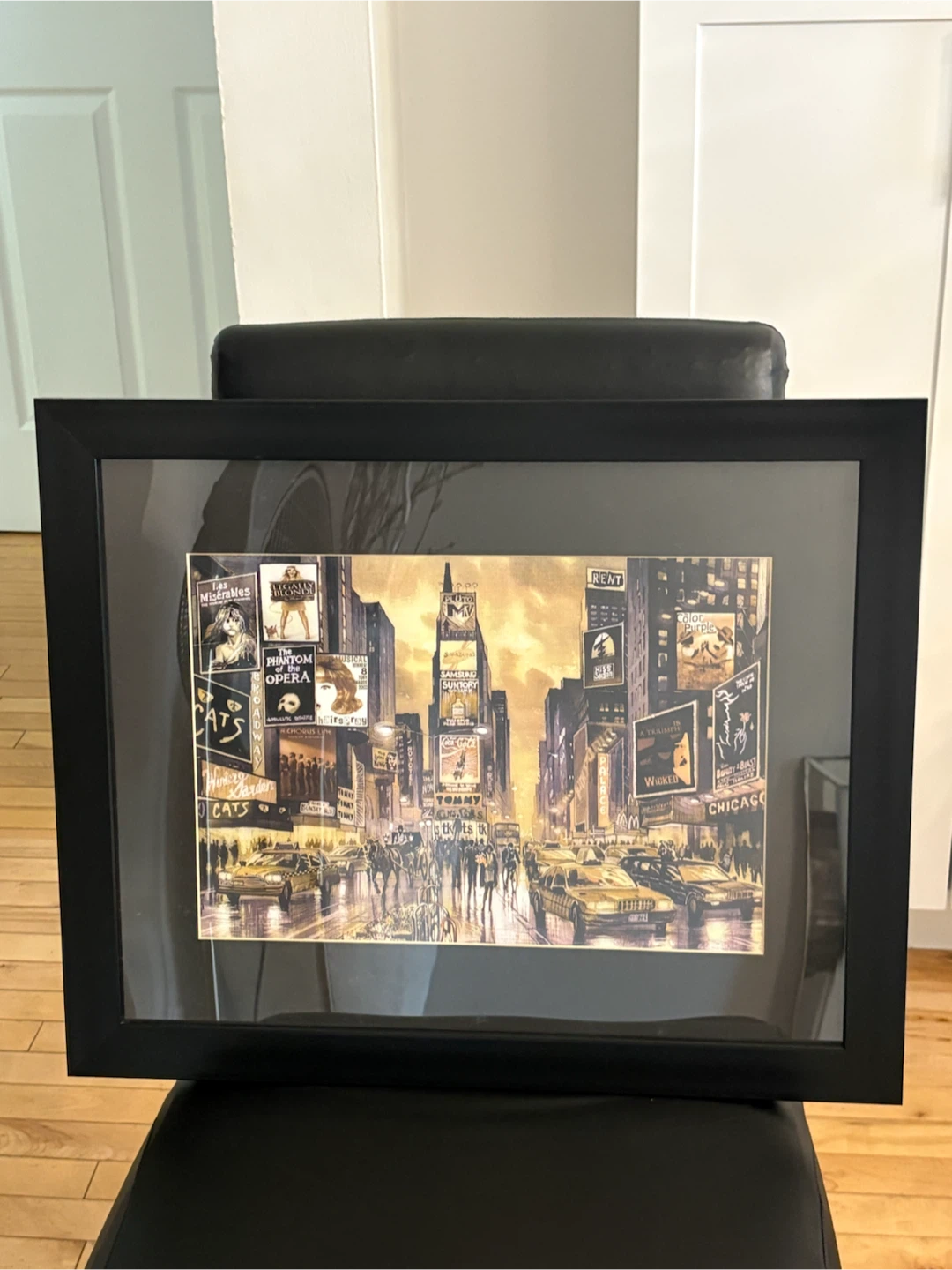 Framed New York Times Square & Broadway Cityscape Wall Art - photo 3