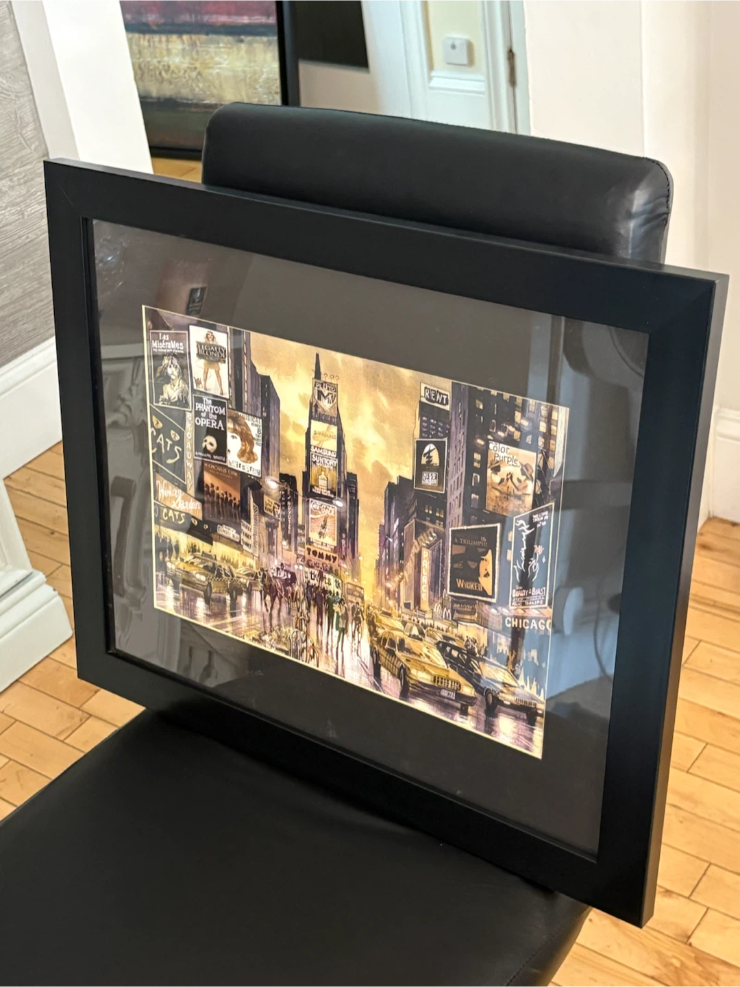 Framed New York Times Square & Broadway Cityscape Wall Art - photo 4