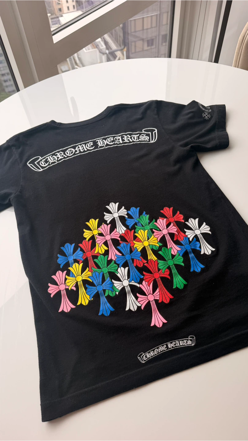 Chrome Hearts Black T-Shirt - photo 3