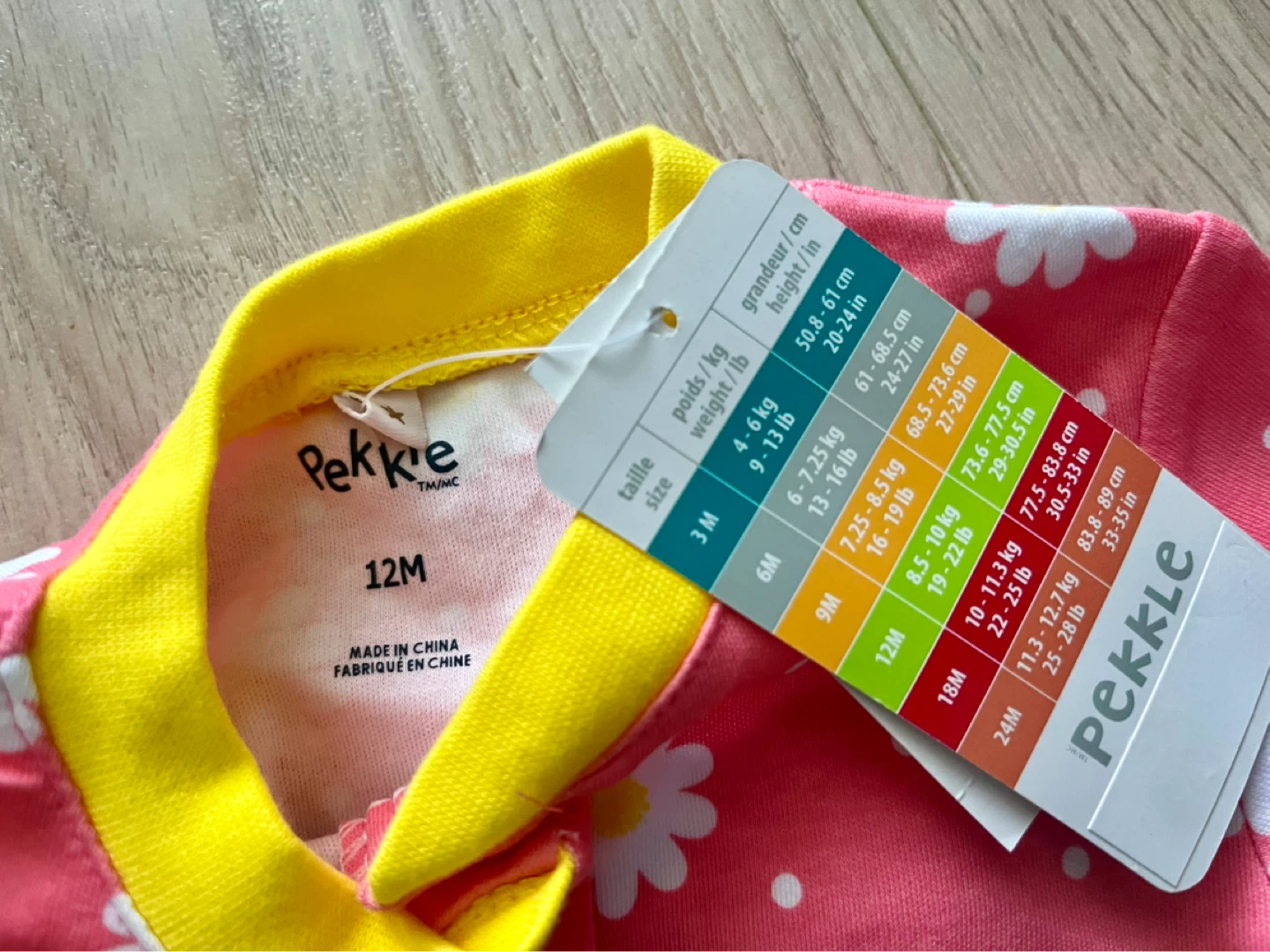 BNWT Pekkles 12 month footed sleeper