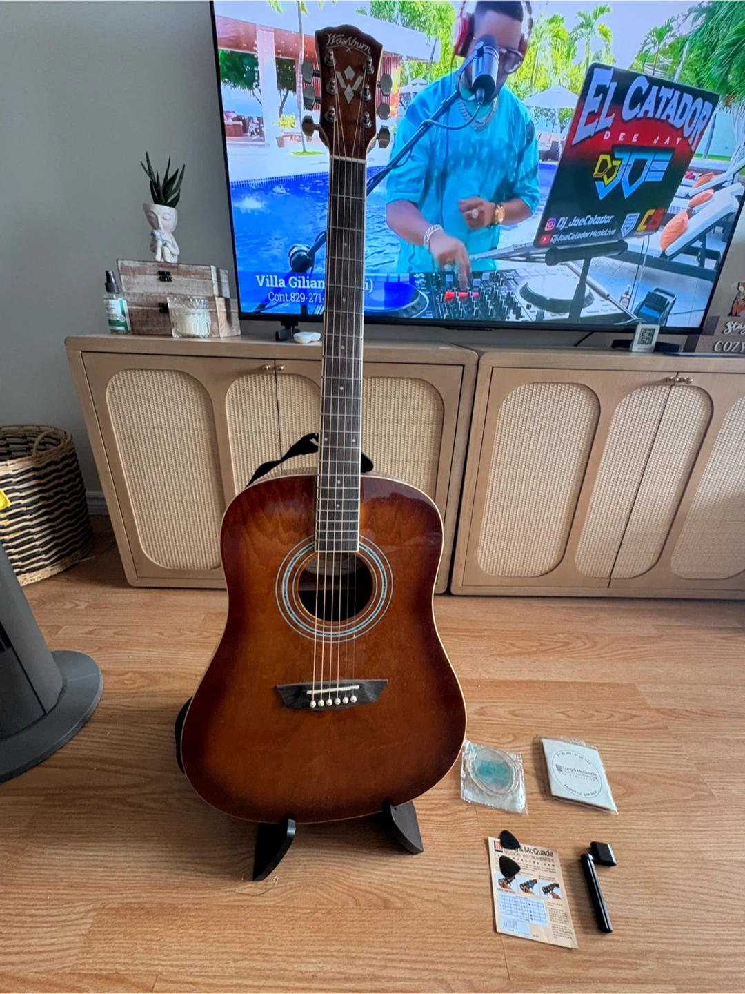 Washburn Acoustic Guitar with Accessories