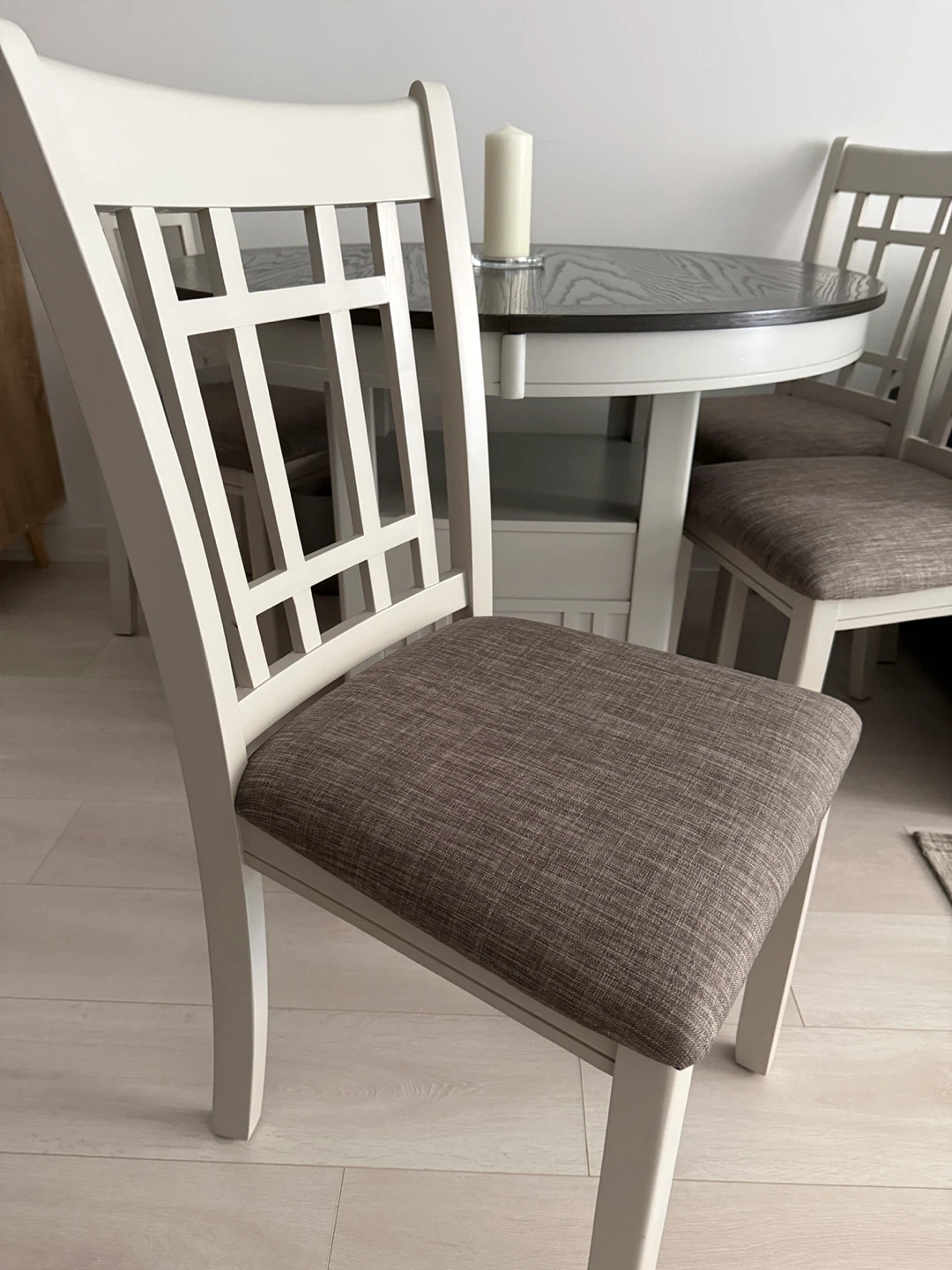 Round Dining Table Set with 4 Chairs - photo 2
