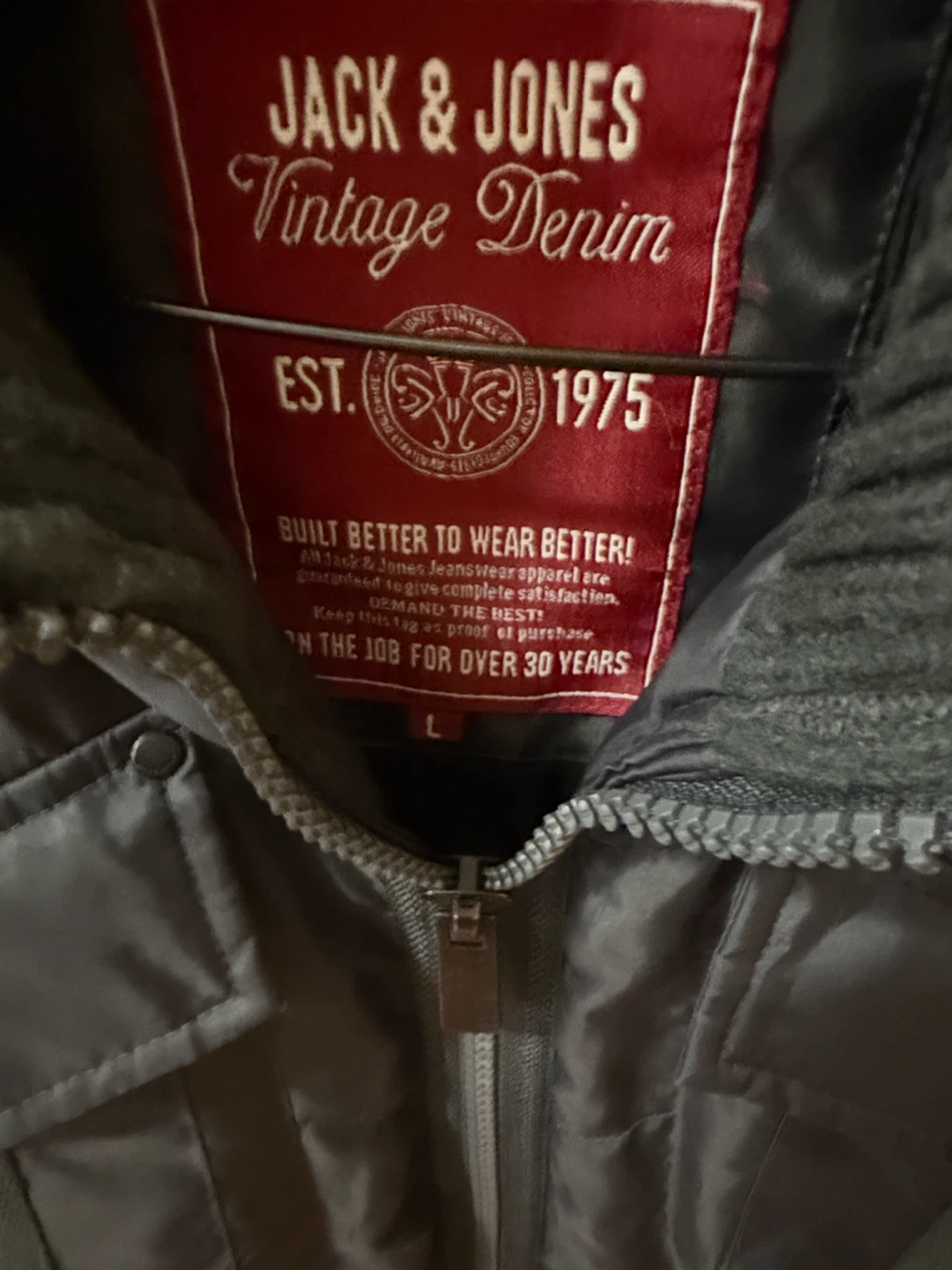 2000 vintage Jack & Jones Vintage Denim Bomber Jacket - Size L