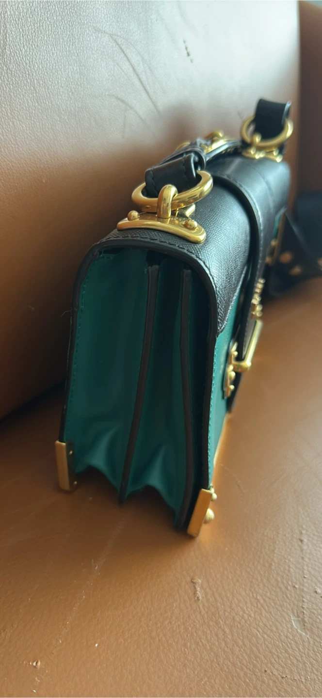 Prada Milano Shoulder Bag - Green and Black - photo 2
