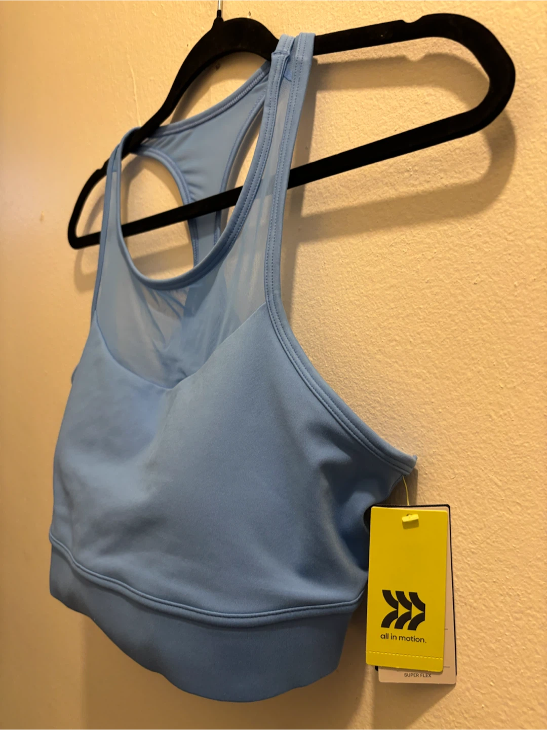 NEW-All in Motion Blue Sports Bra Size L - photo 2