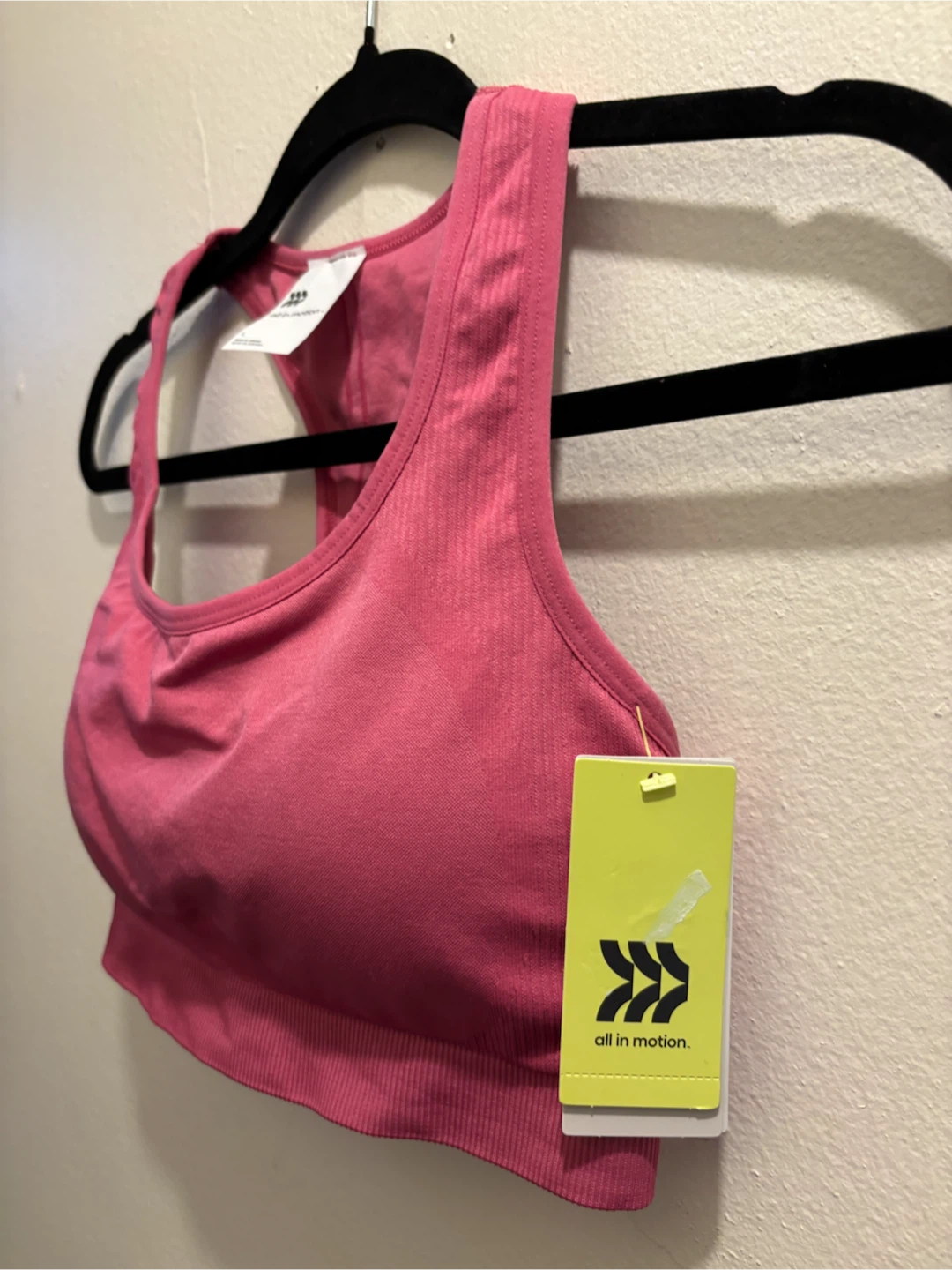 NEW-All in Motion Sports Bra Pink Size L - photo 2