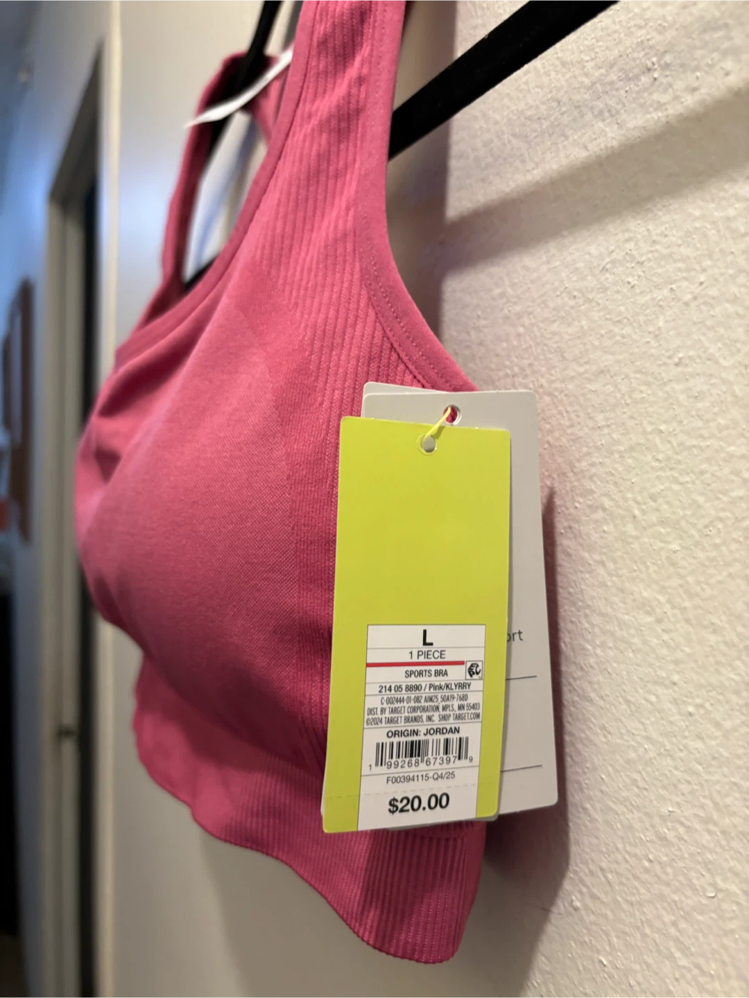 NEW-All in Motion Sports Bra Pink Size L - photo 3