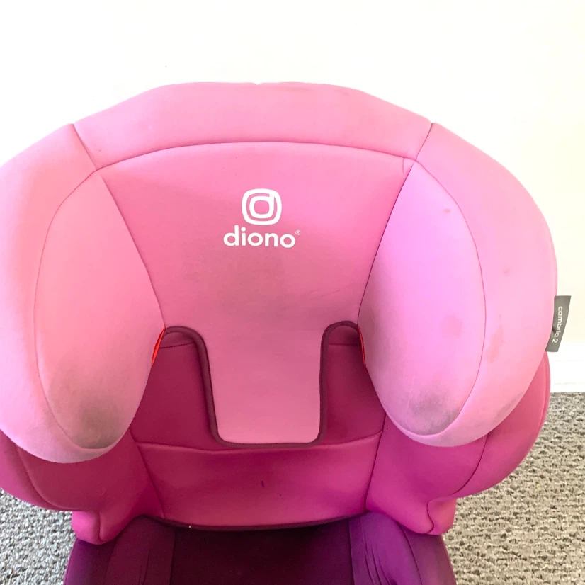 Kids Booster Car Seat Pink Child Vehicle Travel Seat Cup Holders - photo 4