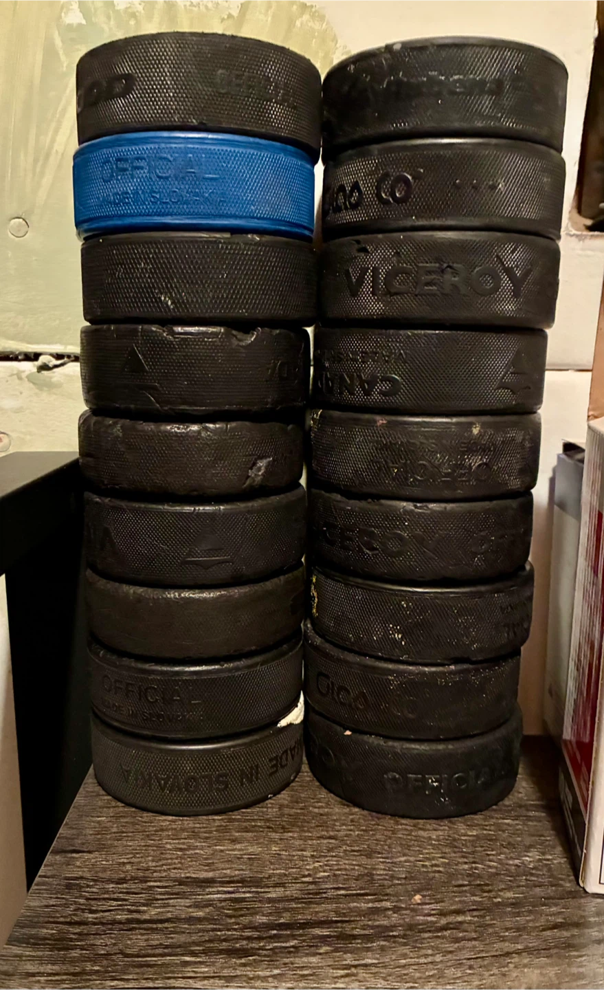 Set of 18 Hockey Pucks