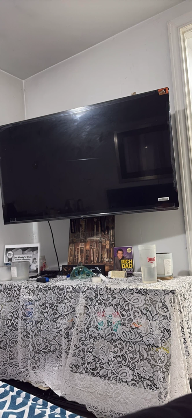 TCL Roku TV 55 Inch and stand for sale - photo 2