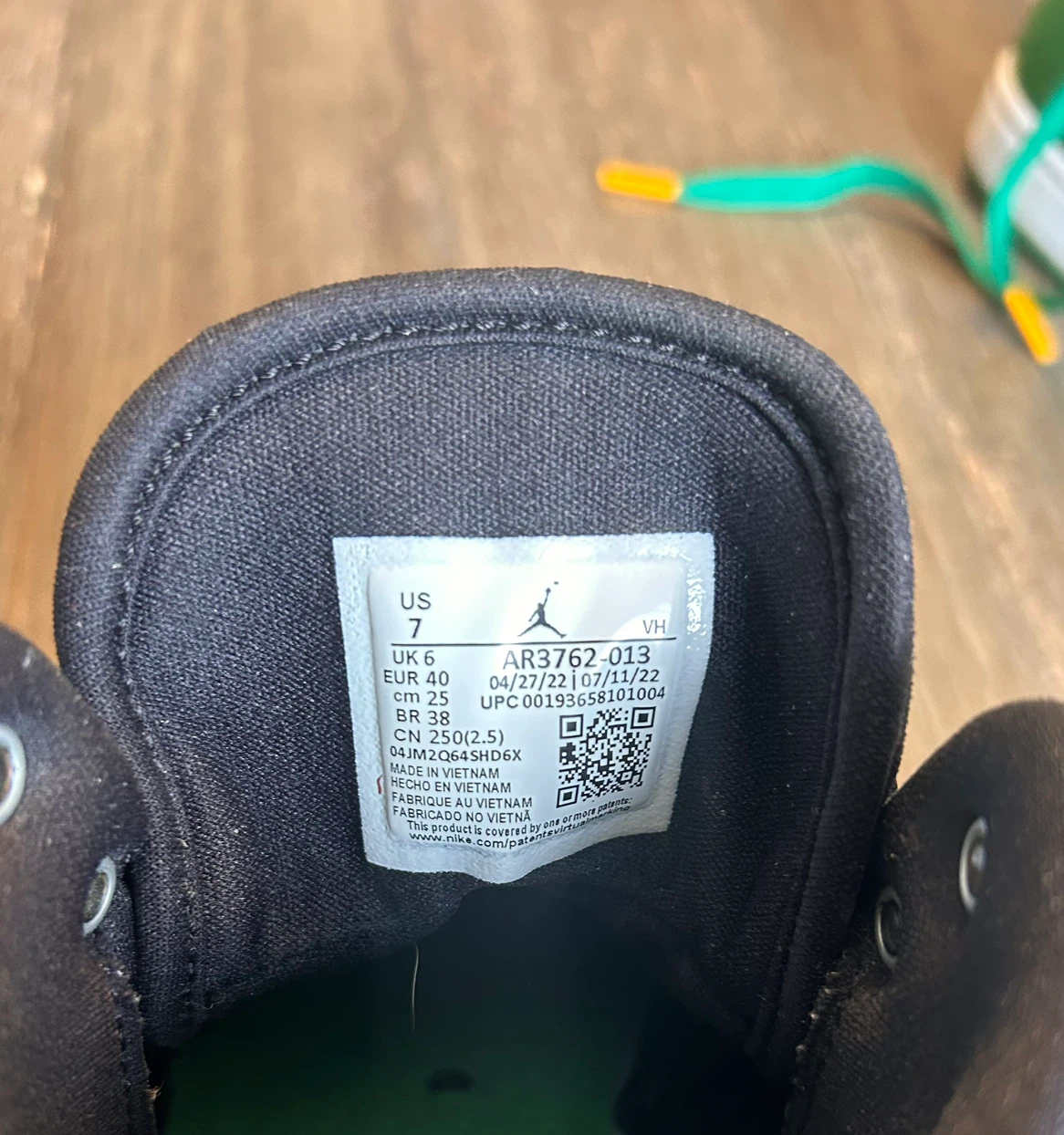 Green and Black Jordan Jumpman High Top Sneakers - photo 2