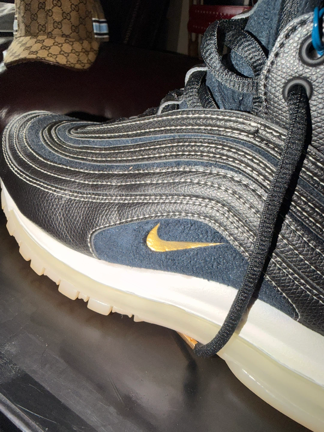 Nike Air Max 97 Mid/RT Sneaker Boot Black Gold US 10 NIB - photo 2