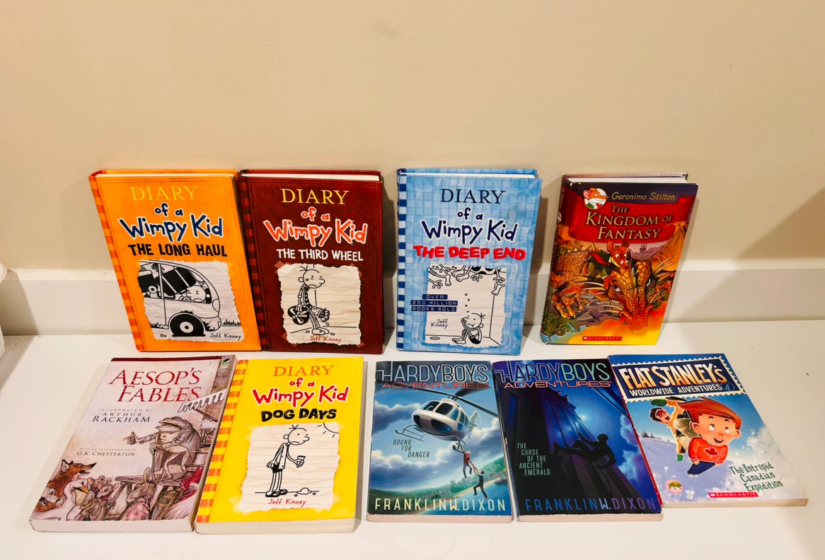 9 Children's Books: Diary of a Wimpy Kid, Hardy Boys &  more - photo 2