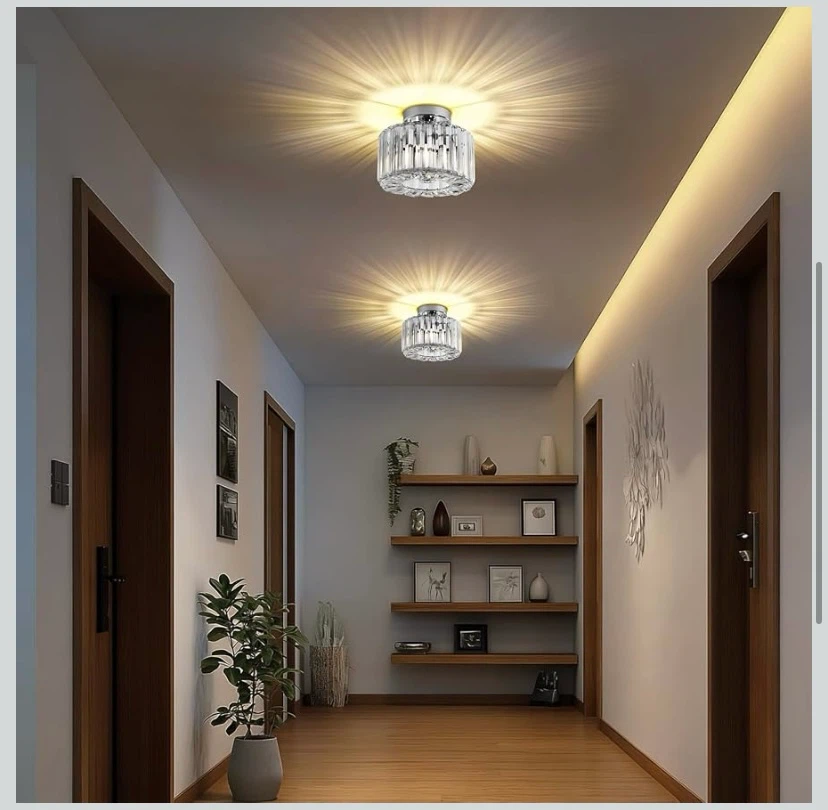 Crystal chandelier ceiling light fixtures New in box