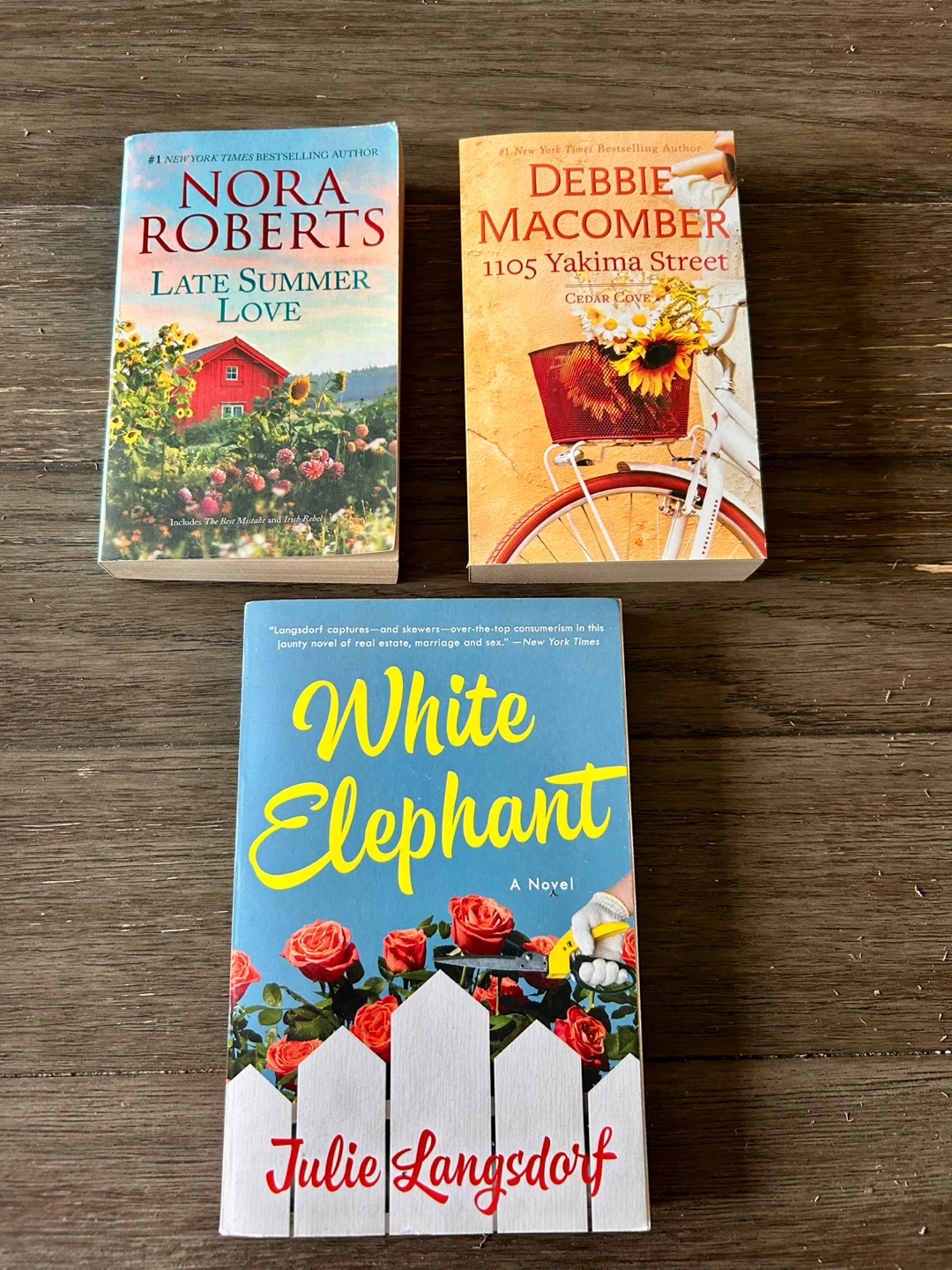 Nora Roberts, Debbie Macomber, Julie Langsdorf Novels