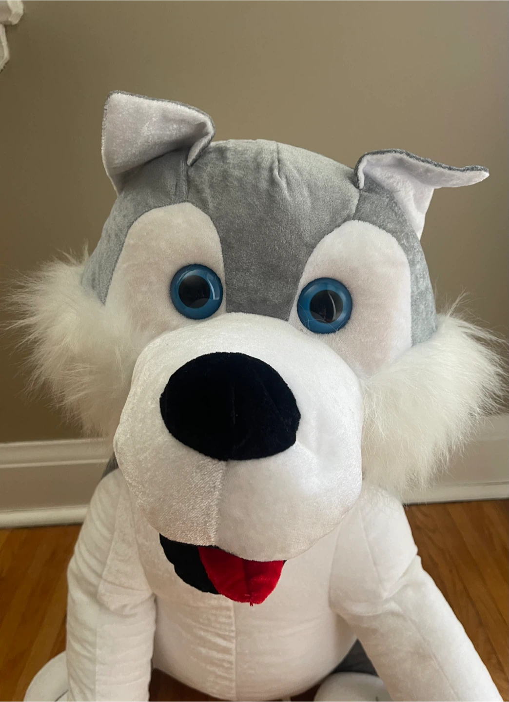 Large Plush Husky Stuffed Animal Toy - photo 3