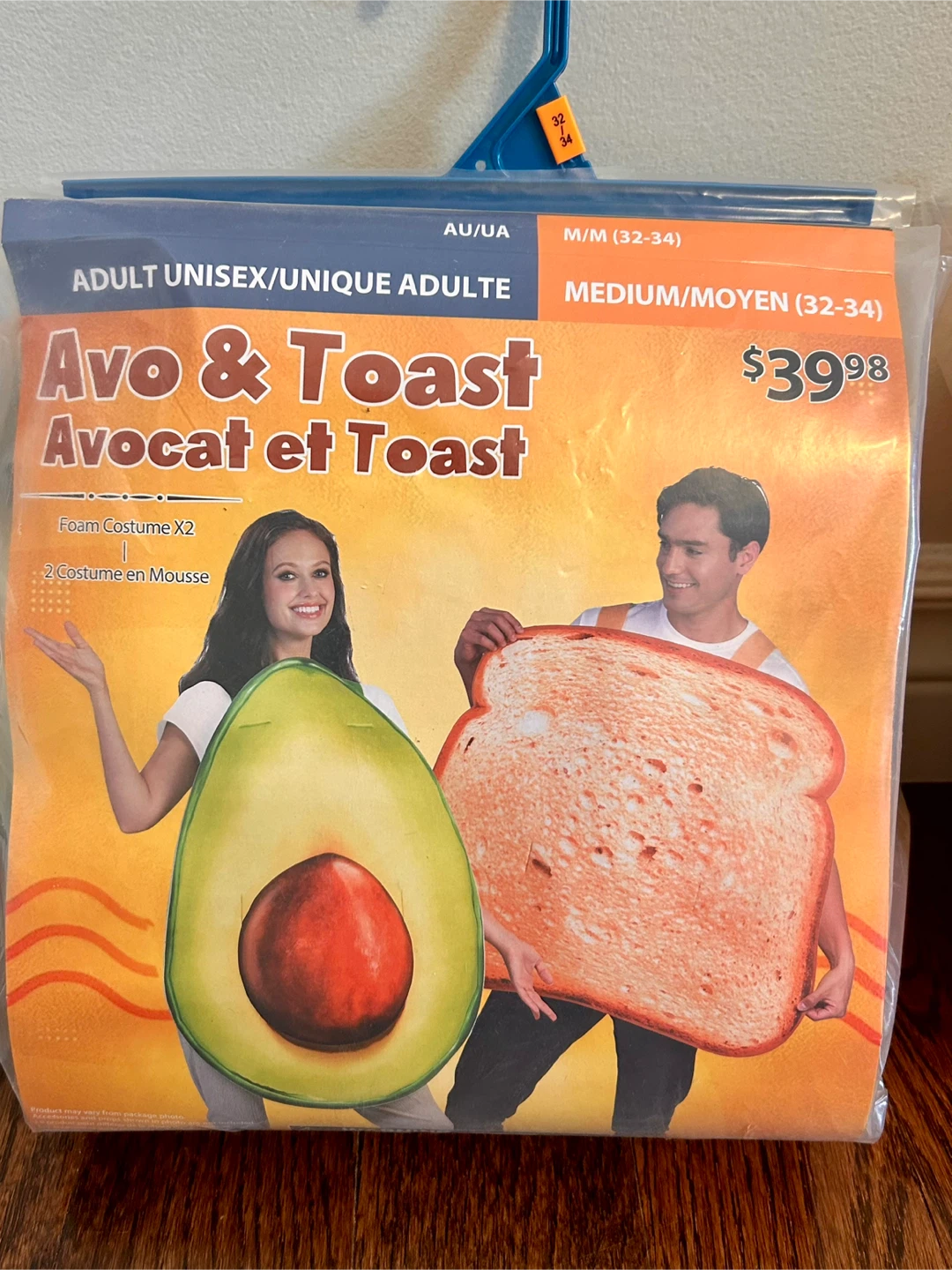 Adult Avo & Toast Foam Costume Set