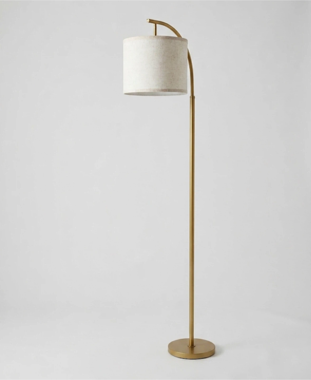 Floor Lamp with Textured Fabric Shade