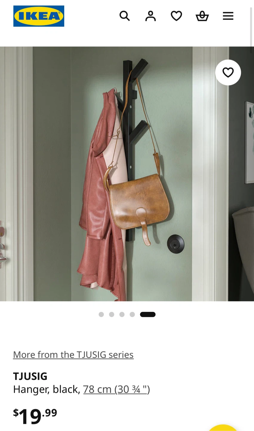 IKEA TJUSIG Hanger - photo 3