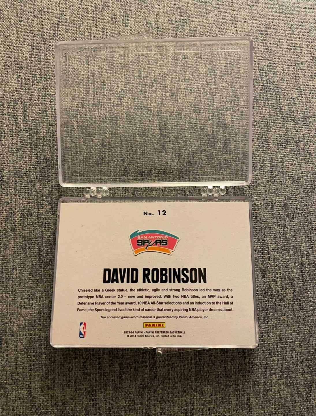 NBA Panini Preferred 2013-2014 David Robinson /149 - photo 3