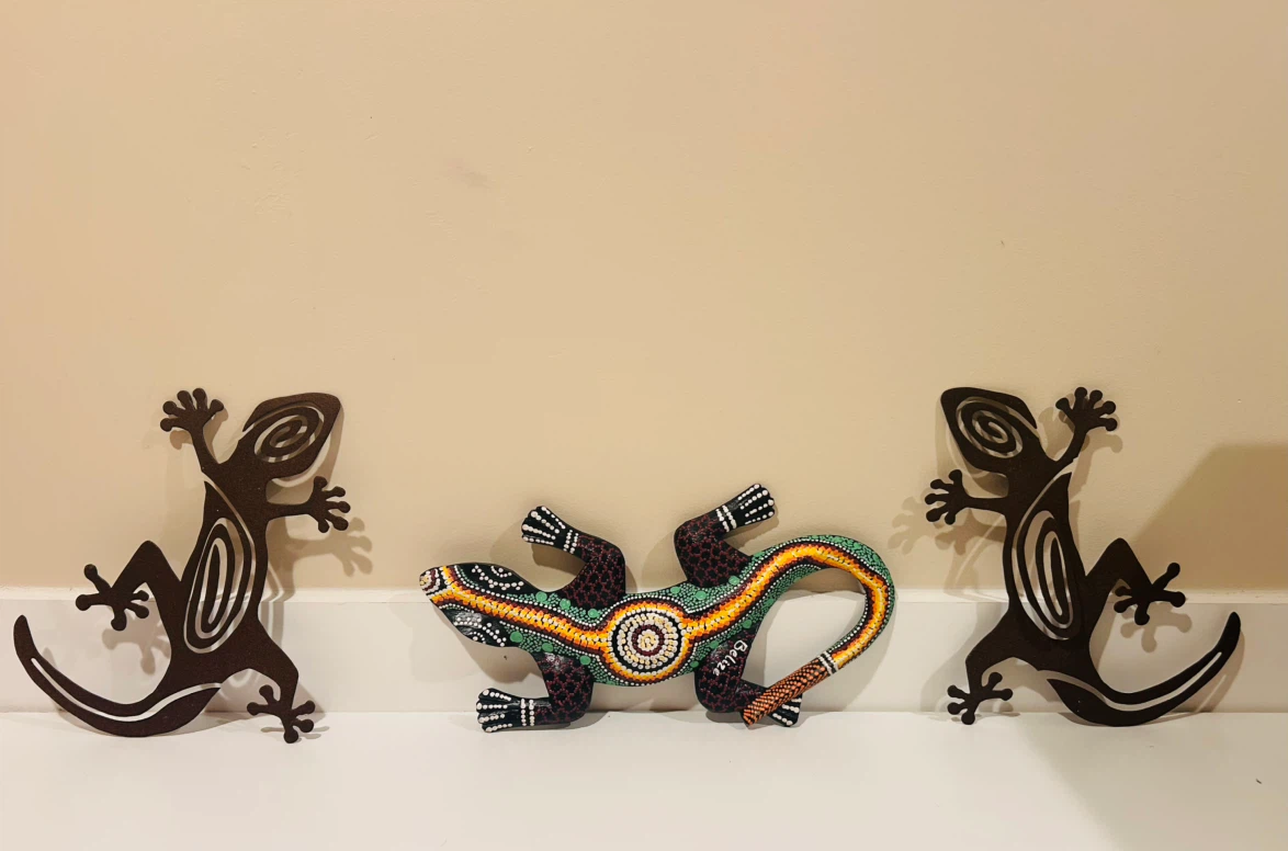 Set of 3 Decorative Geckos Wall Art