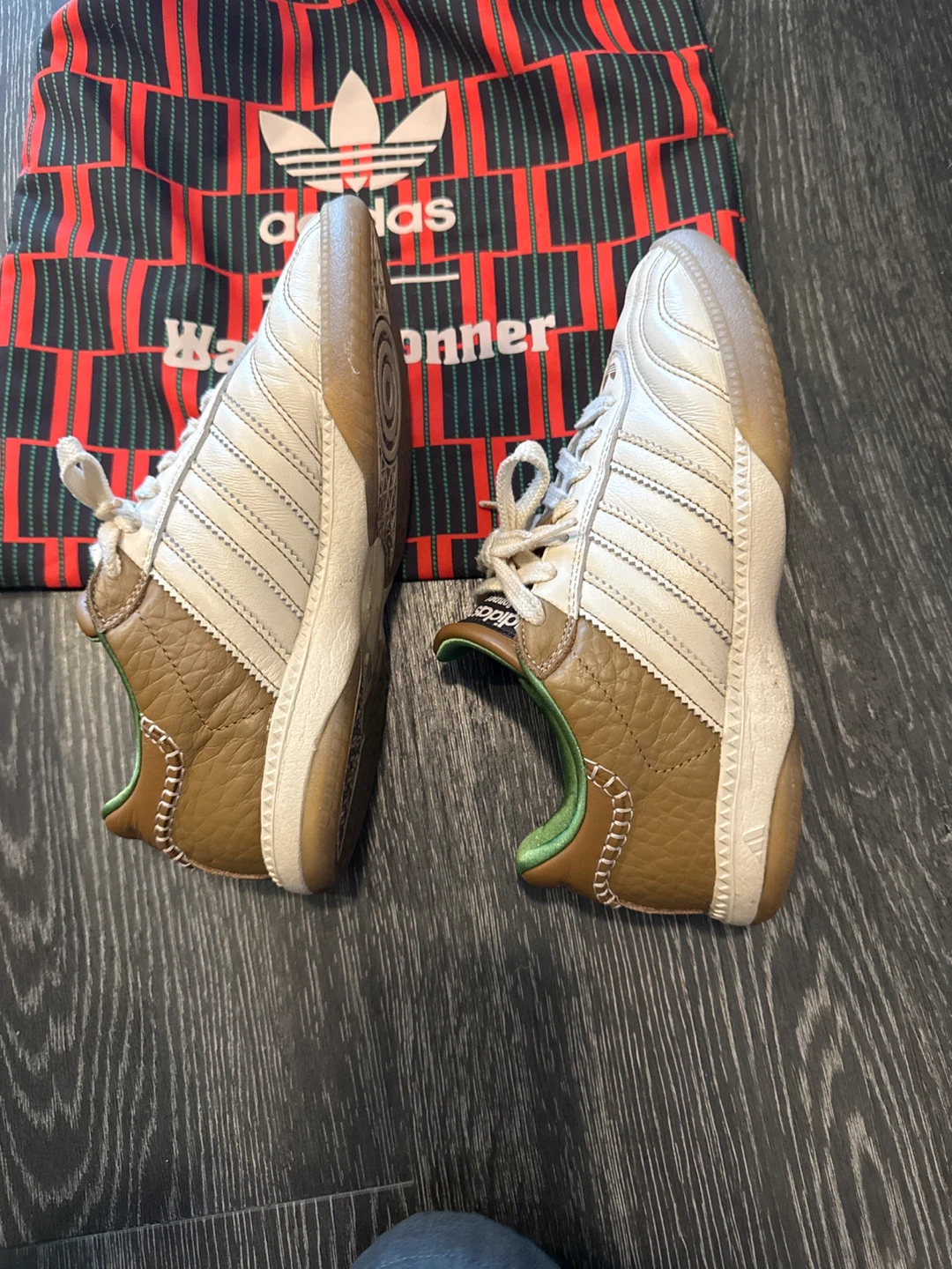 Unisex Adidas Wales Bonner Samba Sneakers Cream/Brown Size 6 - photo 4