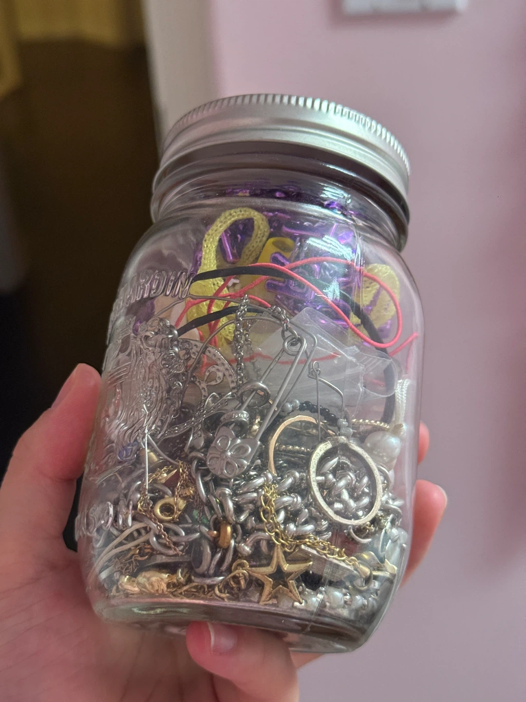 Assorted Jewellery Jar (includes authentic Chrome Hearts)