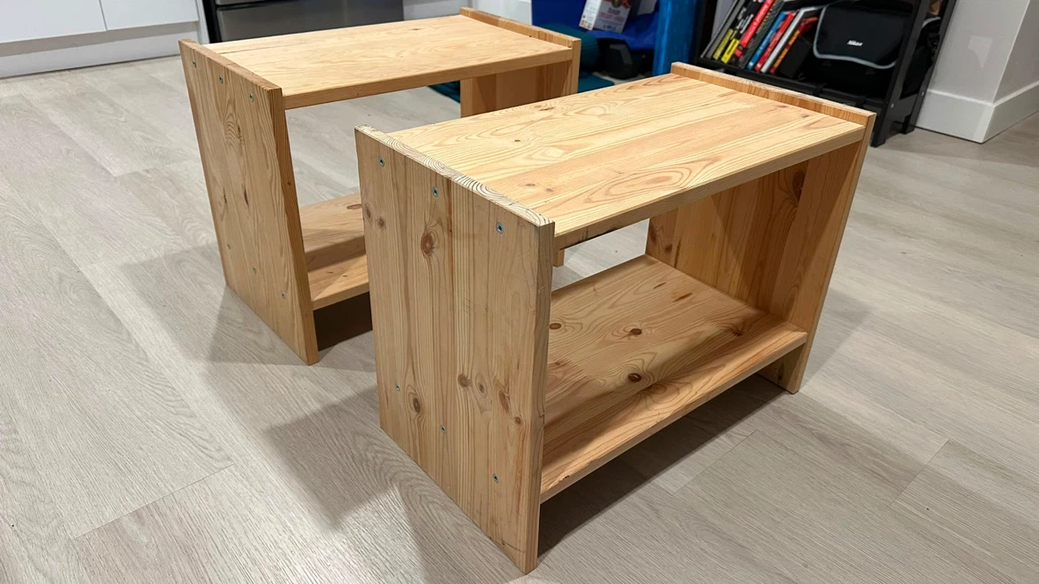 Wooden Side Tables - Set of 2 - photo 2