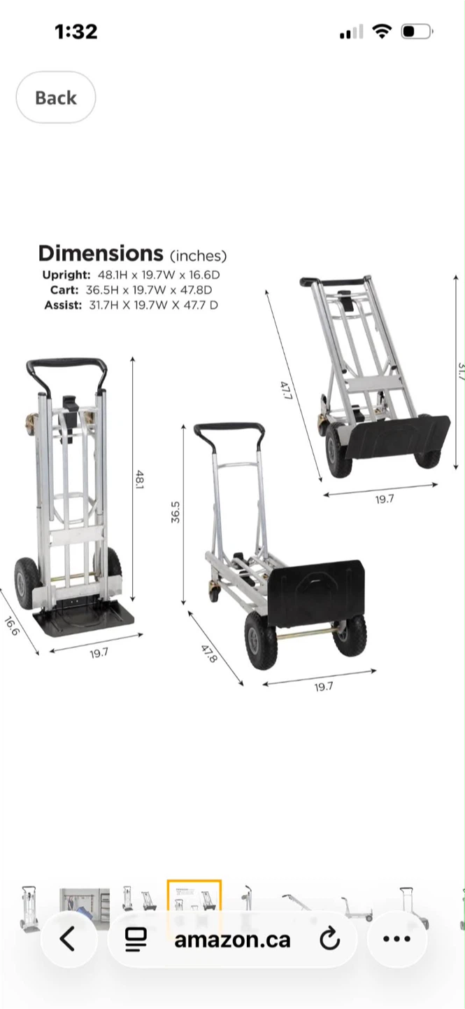 Cosco 4-in-1 Folding Hand Truck - photo 3
