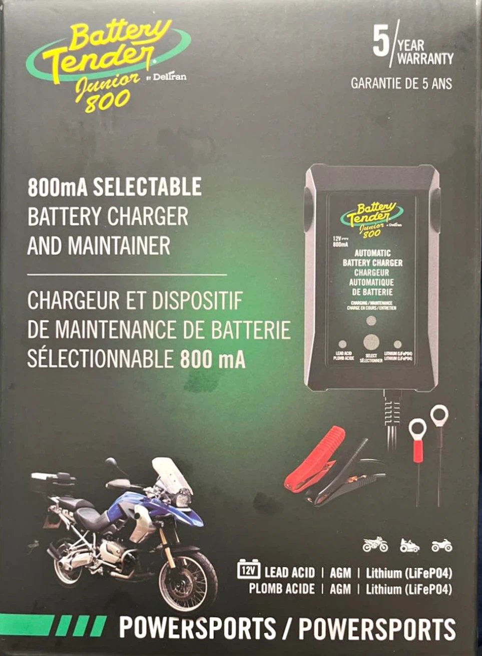 Battery Tender Junior 800mA Automatic Battery Charger