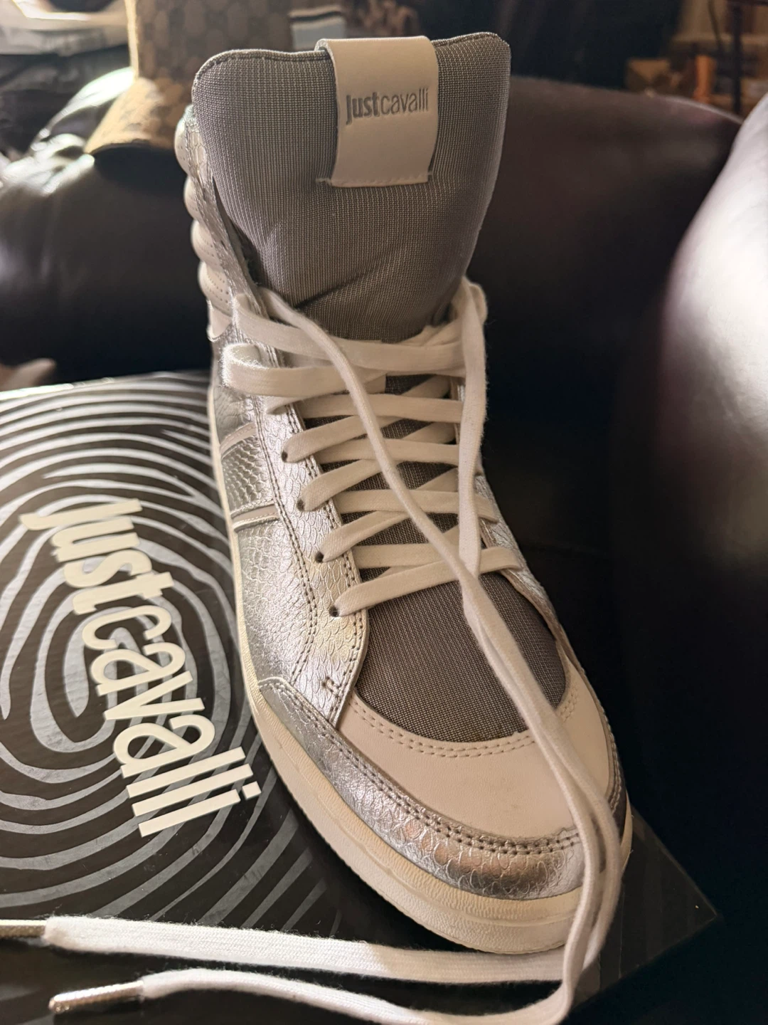Just Cavalli High Top Sneakers Men’s Size 9 US NIB - photo 2