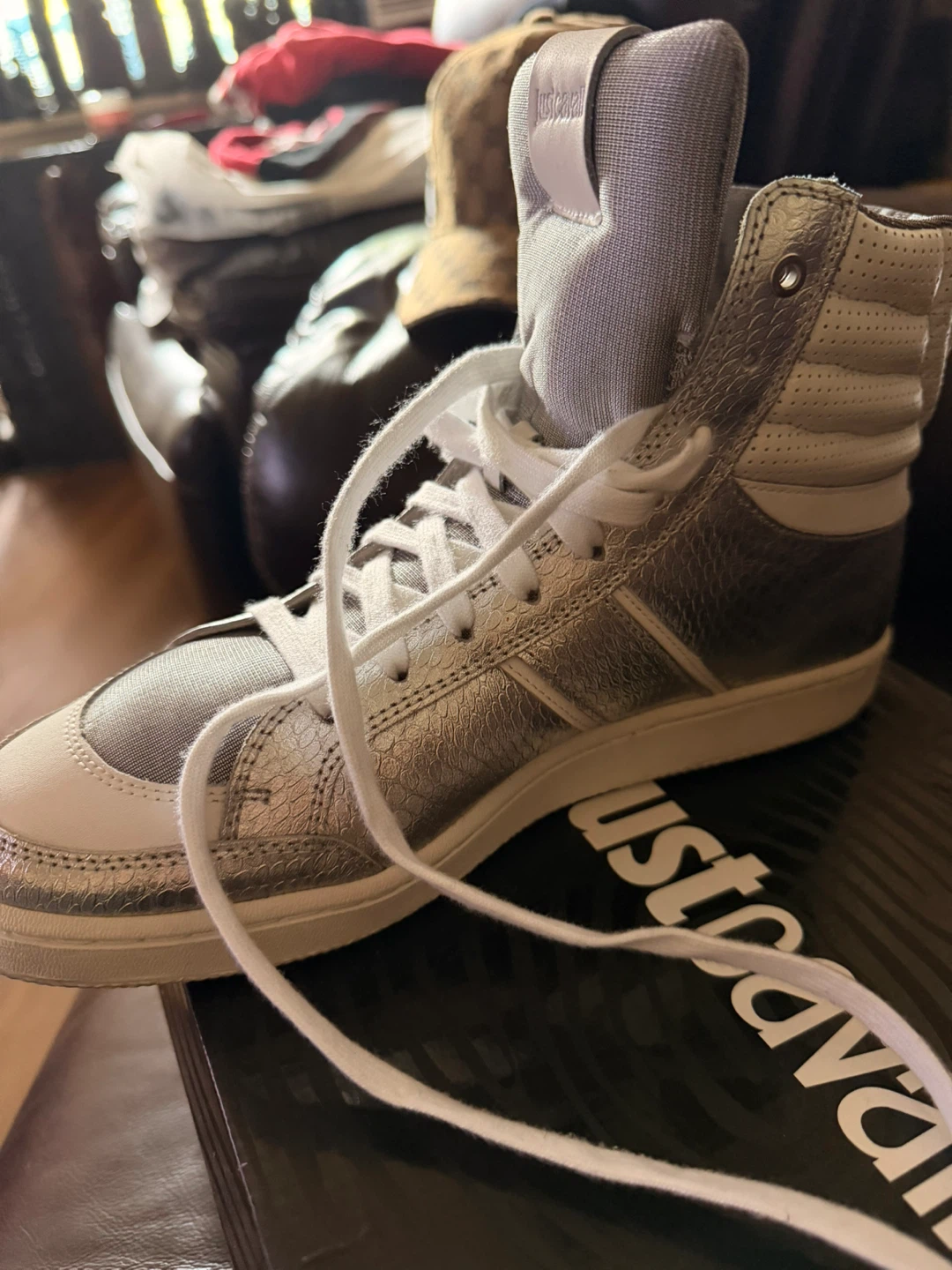 Just Cavalli High Top Sneakers Men’s Size 9 US NIB - photo 5