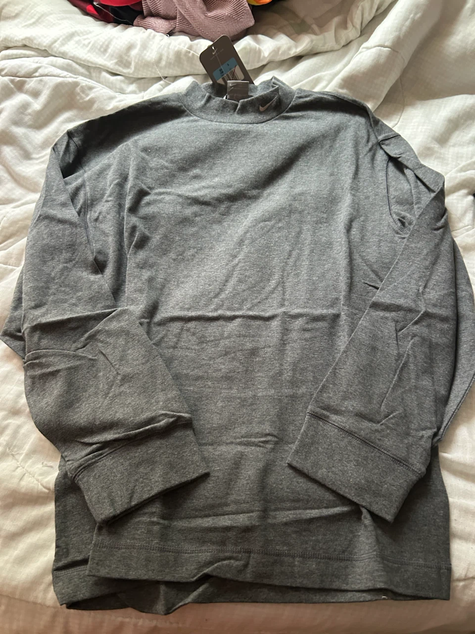 Nike Men's Long Sleeve Mock Neck Top - Medium