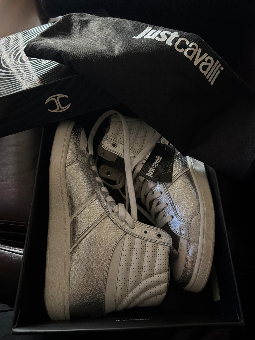 Just Cavalli High Top Sneakers Men’s Size 9 US NIB - photo 3