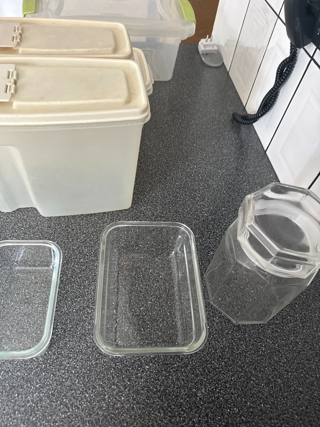 Kitchen containers and storage