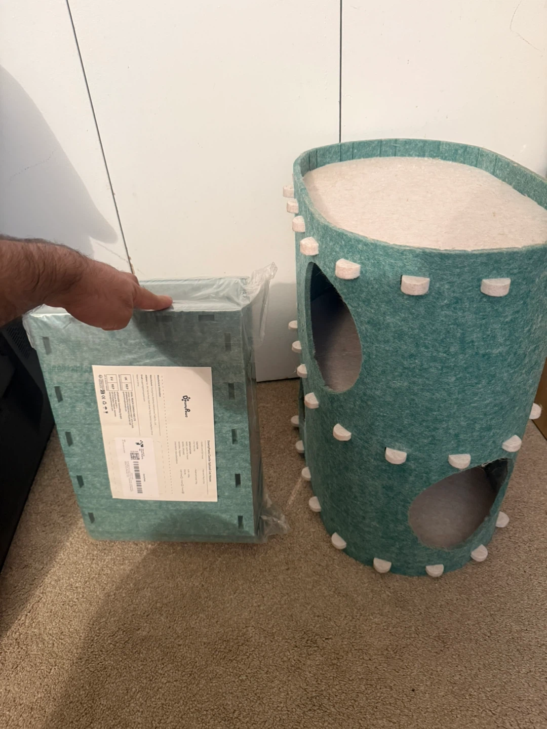 DownyPaws Cat House, 2-Storey, Forest Green - photo 5