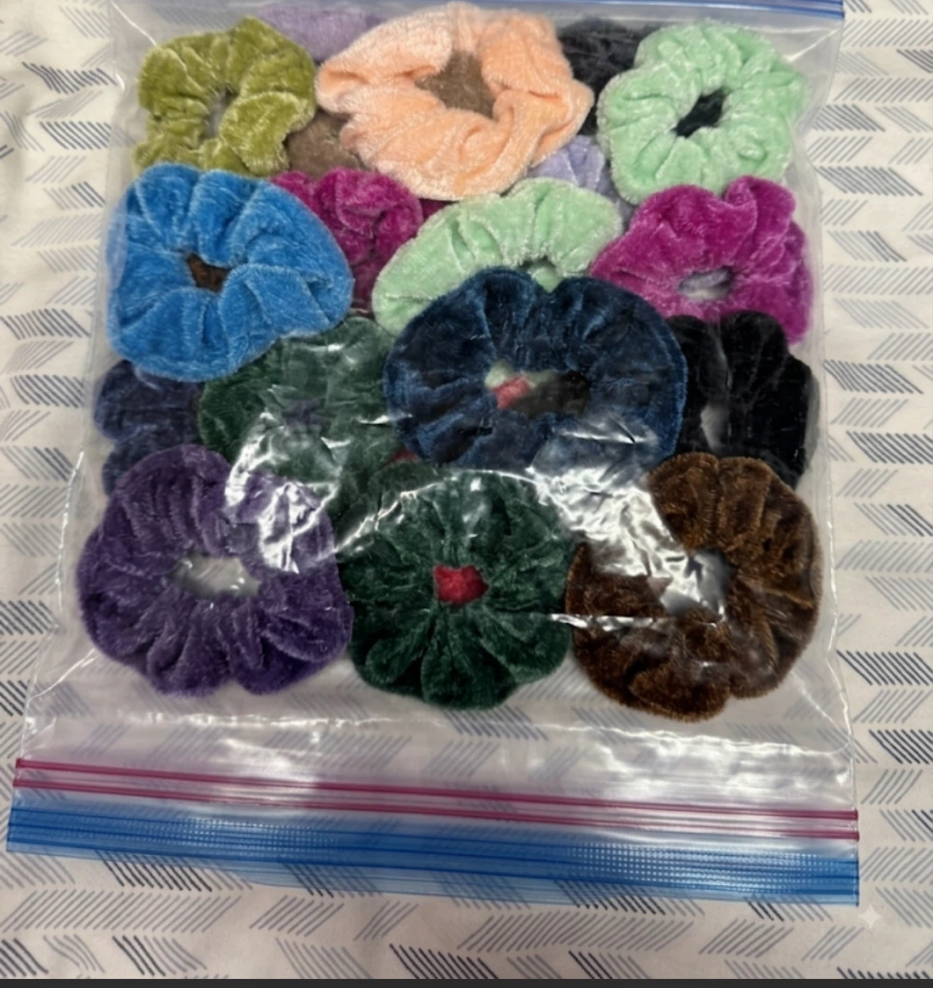 Velvet Scrunchies - Assorted Colours