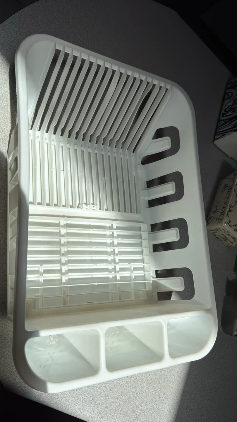 White Plastic Dish Drying Rack