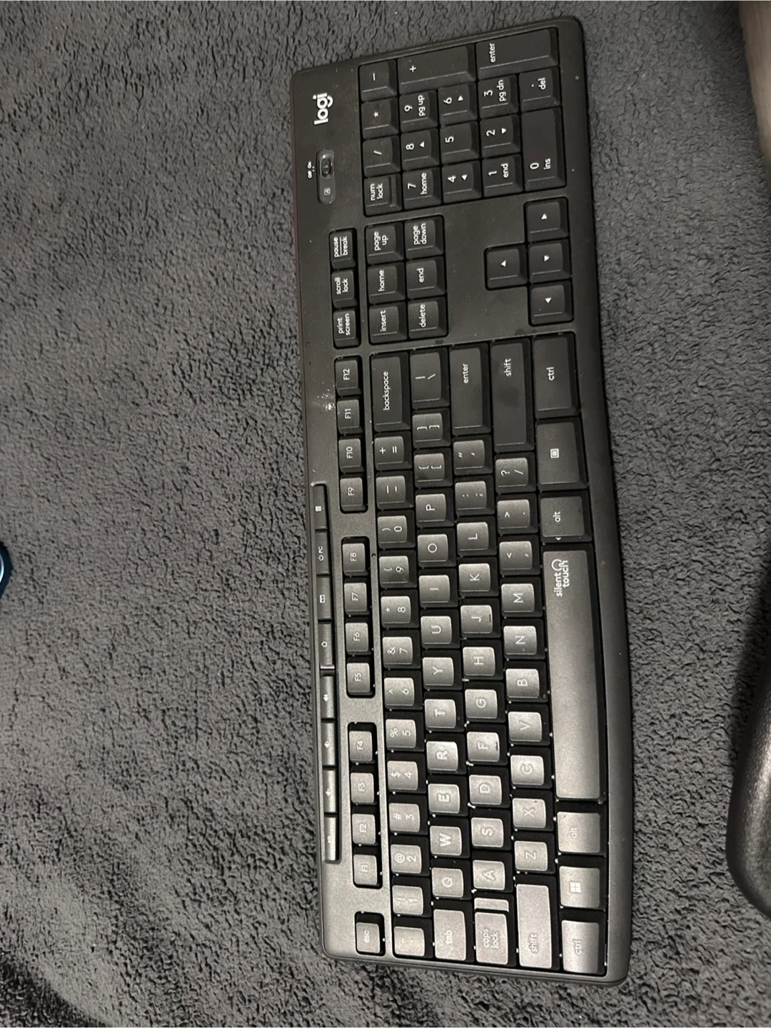 Logitech Keyboard and Mouse with Mousepad