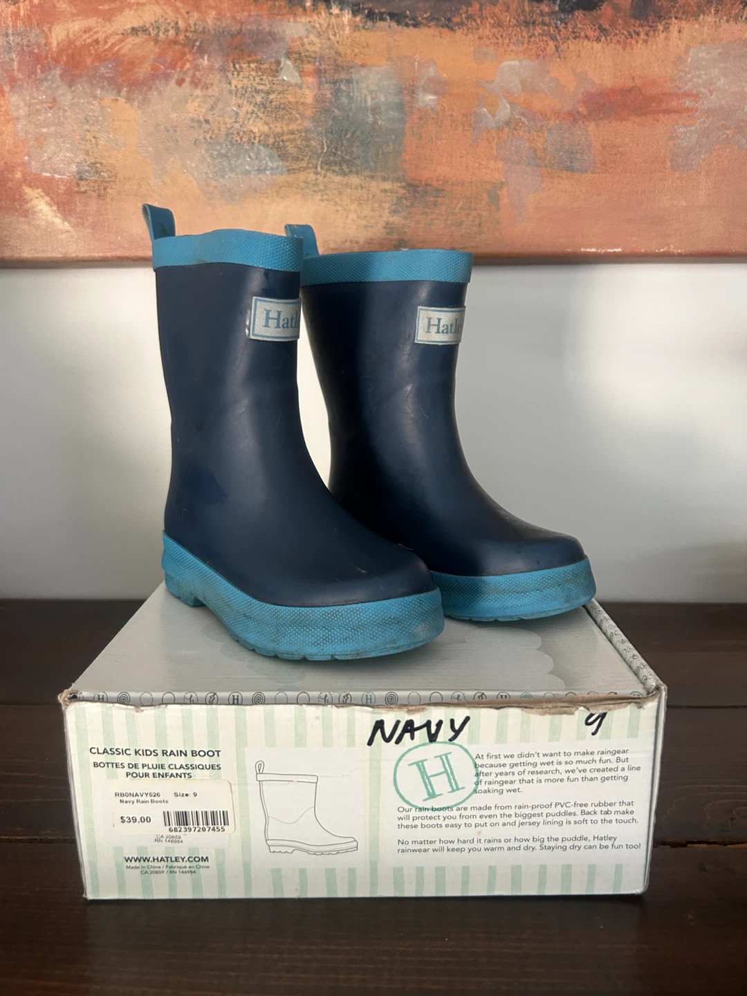 Hatley Kids Rain Boots Size 9