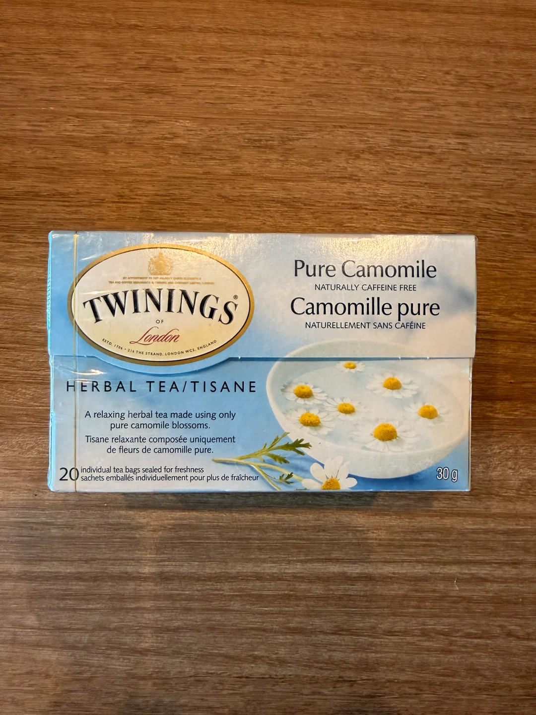 Unopened Twinings Pure Camomile Herbal Tea - 20 Tea Bags