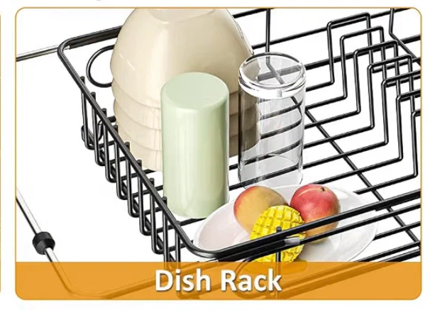 Expandable in Sink Dish Drying Rack