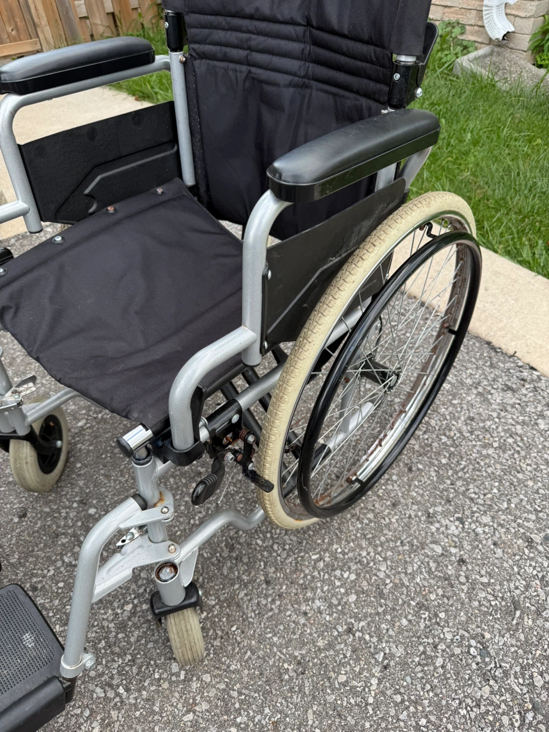 Standard Manual Wheelchair with Removable Footrests - photo 2