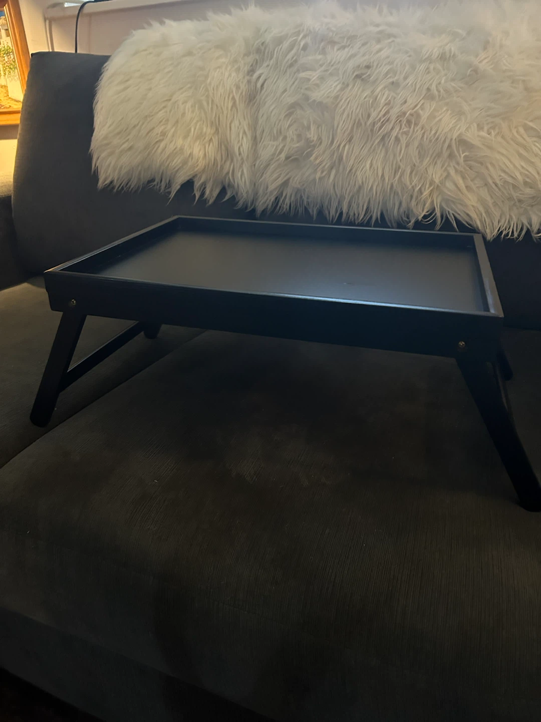 Black Lap Desk Tray