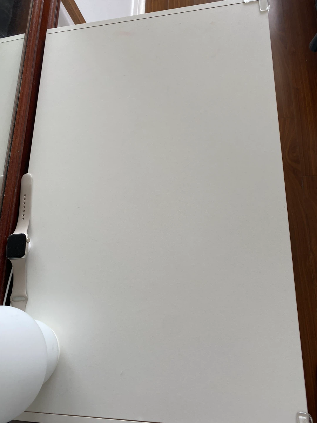 White Desk with Shelf - photo 2