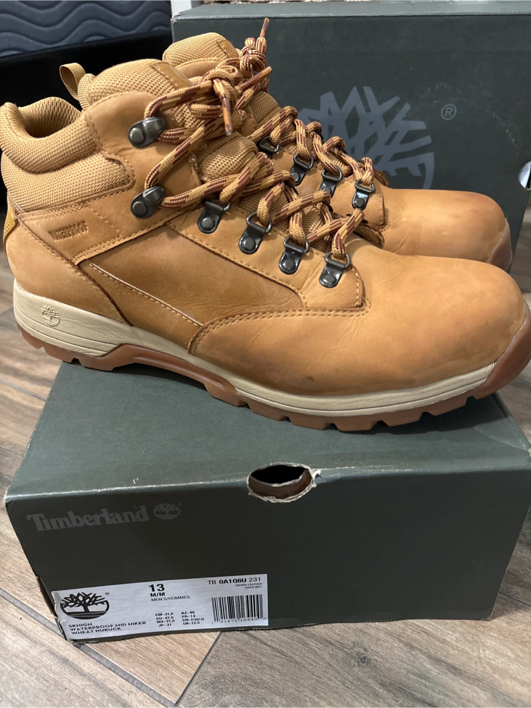 Timberland Waterproof Mid Hiker Boots Size 13