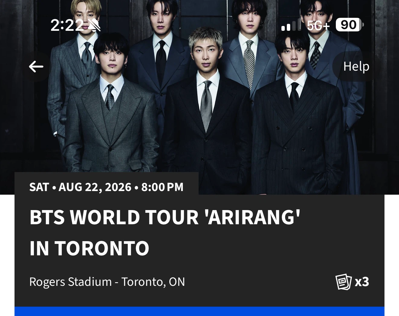 Bts ticket