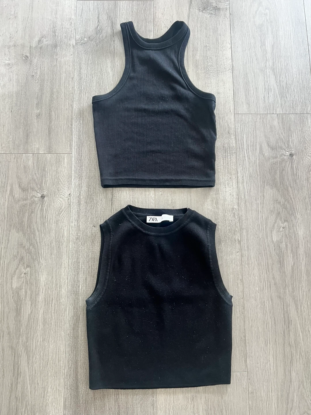 2 Pack H&M Divided & Zara Black Tank Top - XS/ S /M
