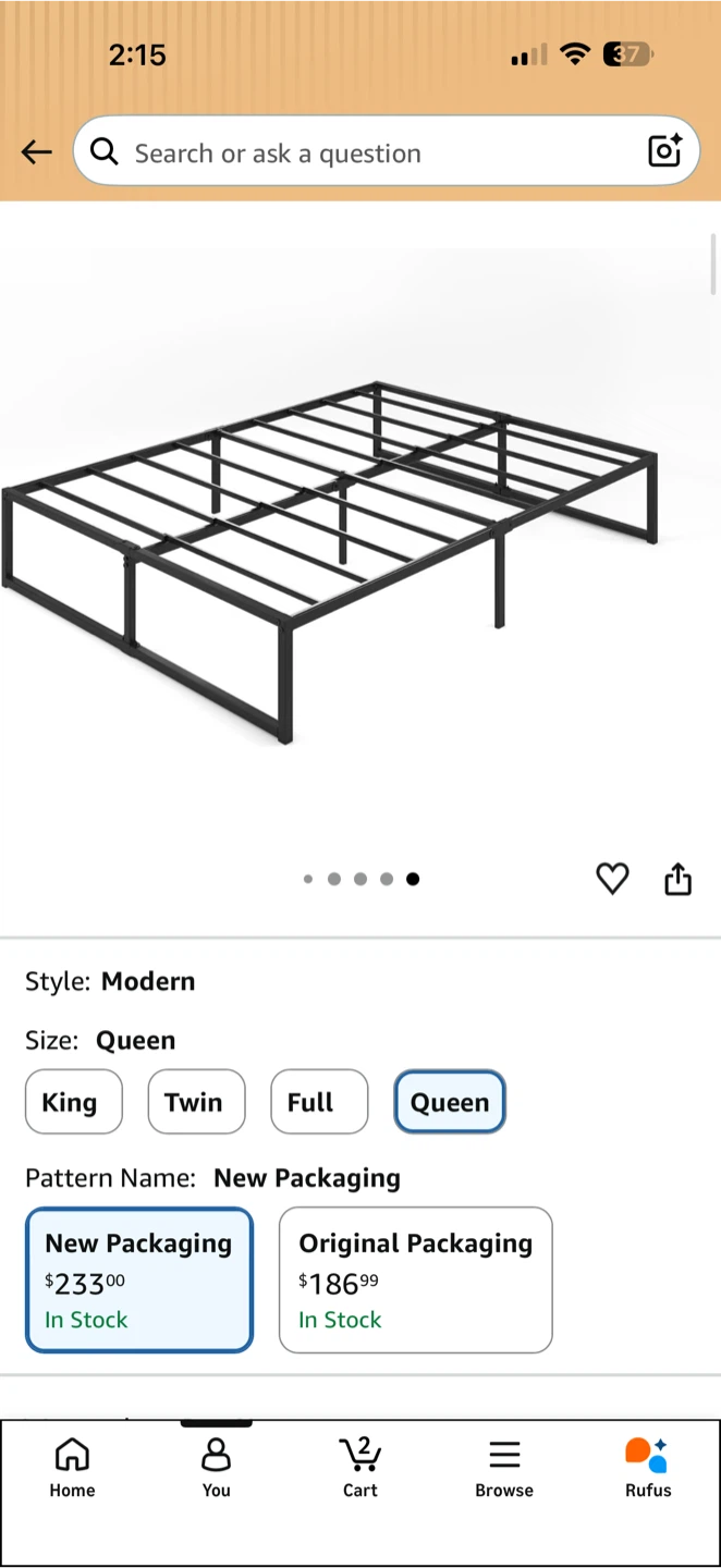 Zinus Queen Bed Frame