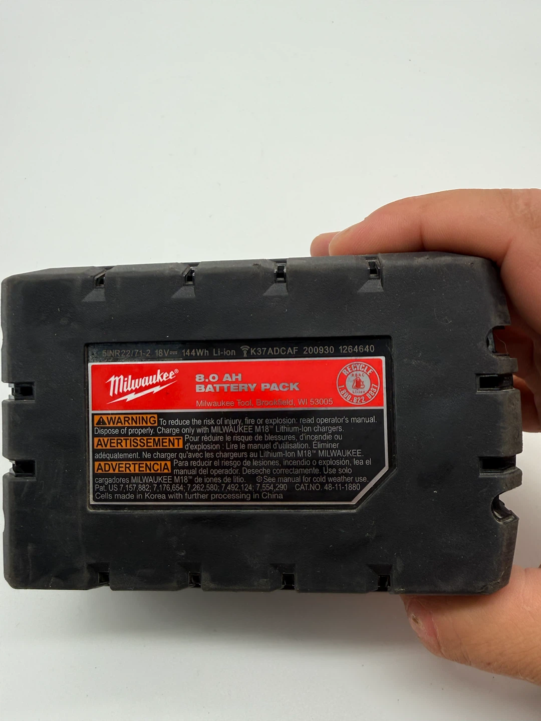 Milwaukee M18 REDLITH HIGH Output XC8.0 Ah Battery - photo 4